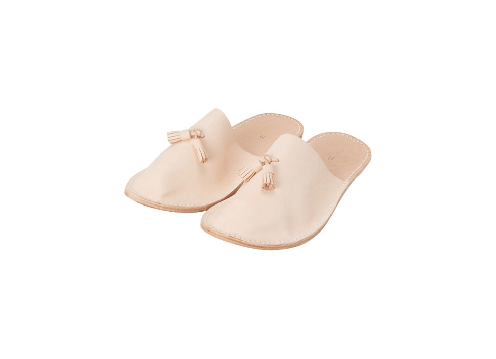 【Hender Scheme / エンダースキーマ】Leather slipper スリッパ / ナチュラル