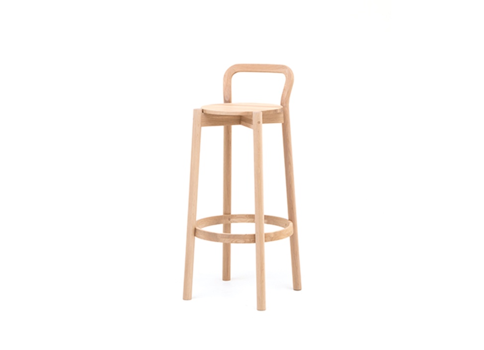 【KARIMOKU NEW STANDARD / カリモク ニュースタンダード】CASTOR BARSTOOL WITH BACKREST HIGH キャストール バースツール