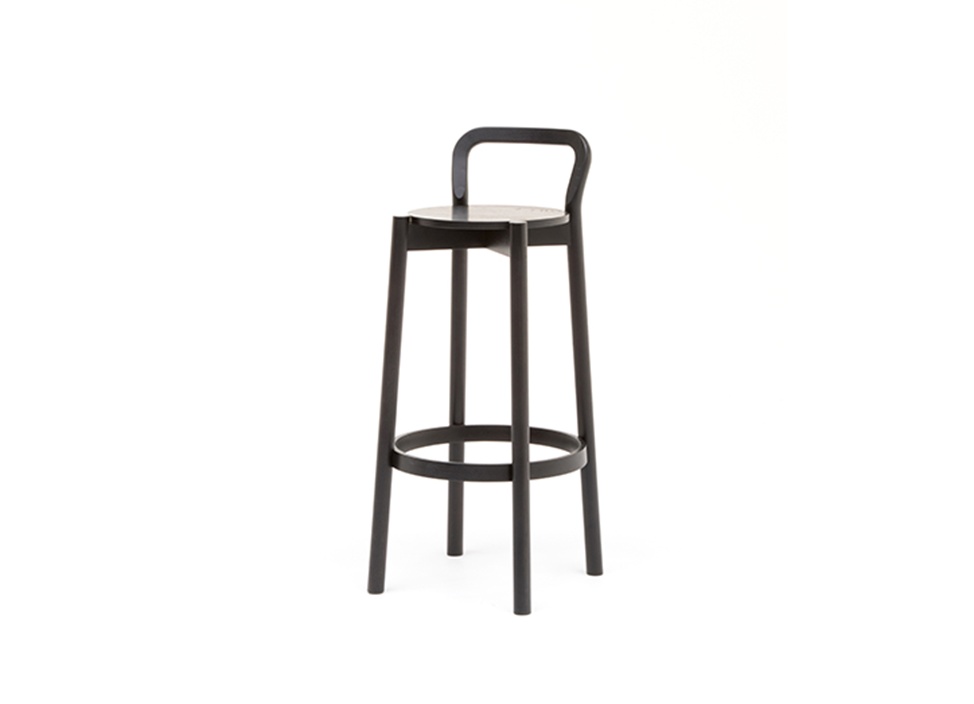 【KARIMOKU NEW STANDARD / カリモク ニュースタンダード】CASTOR BARSTOOL WITH BACKREST HIGH キャストール バースツール