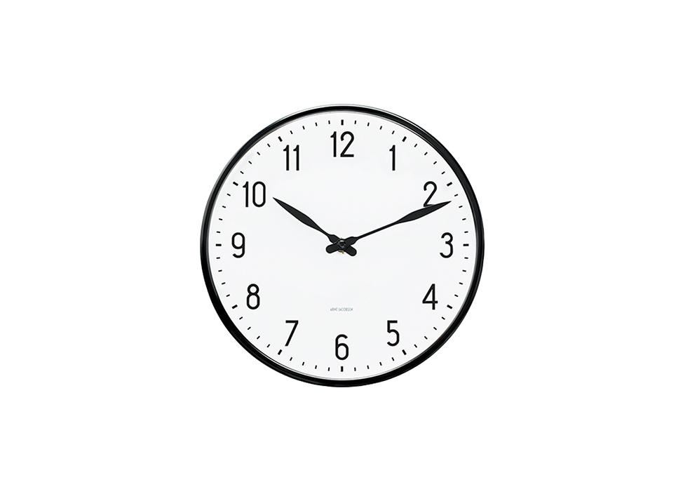 【ARNE JACOBSEN/アルネ ヤコブセン】Wall Clock 時計 STATION Φ21cm