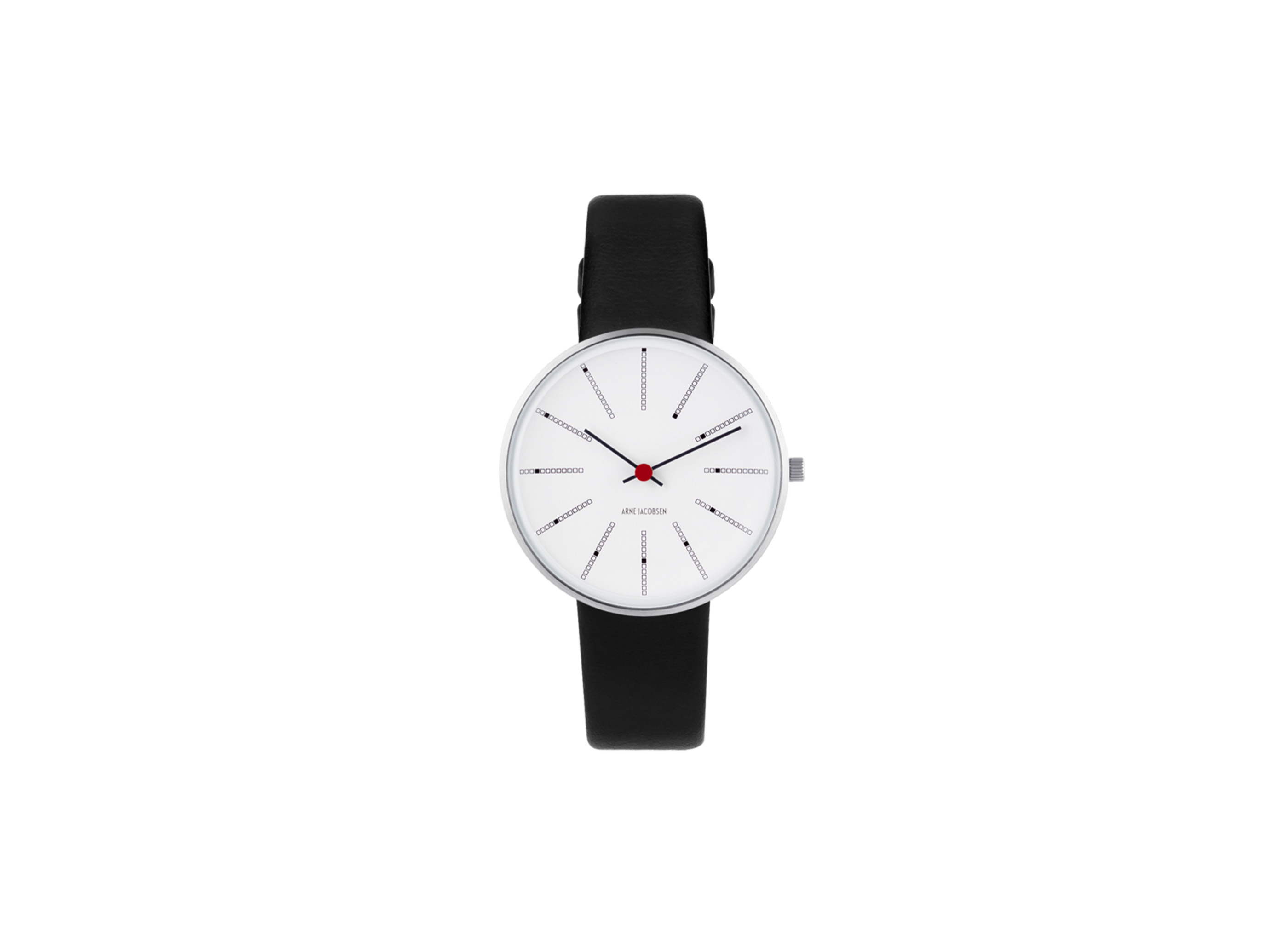【ARNE JACOBSEN / アルネ ヤコブセン】BANKERS Φ34mm 腕時計 / ブラック