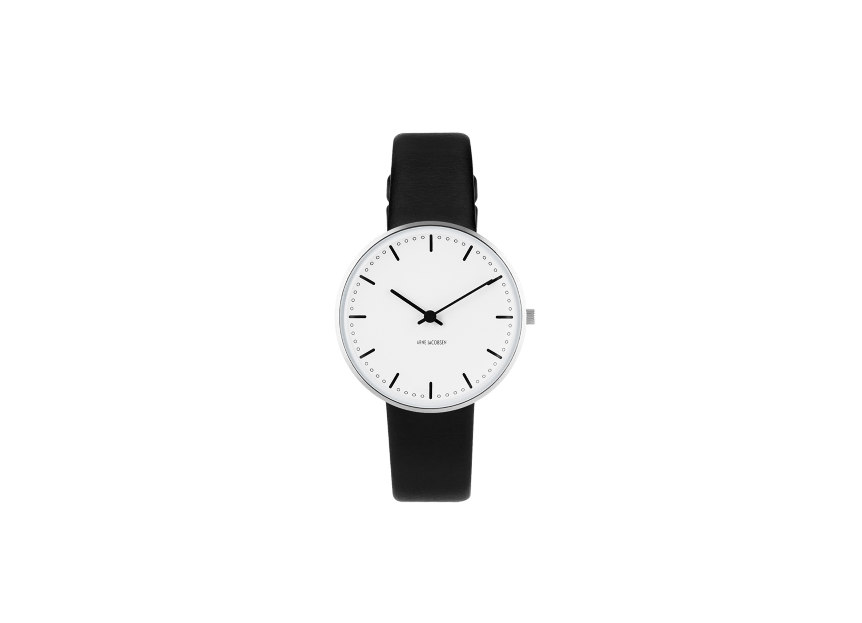 【ARNE JACOBSEN / アルネ ヤコブセン】CITY HALL Φ34mm 腕時計 / ブラック