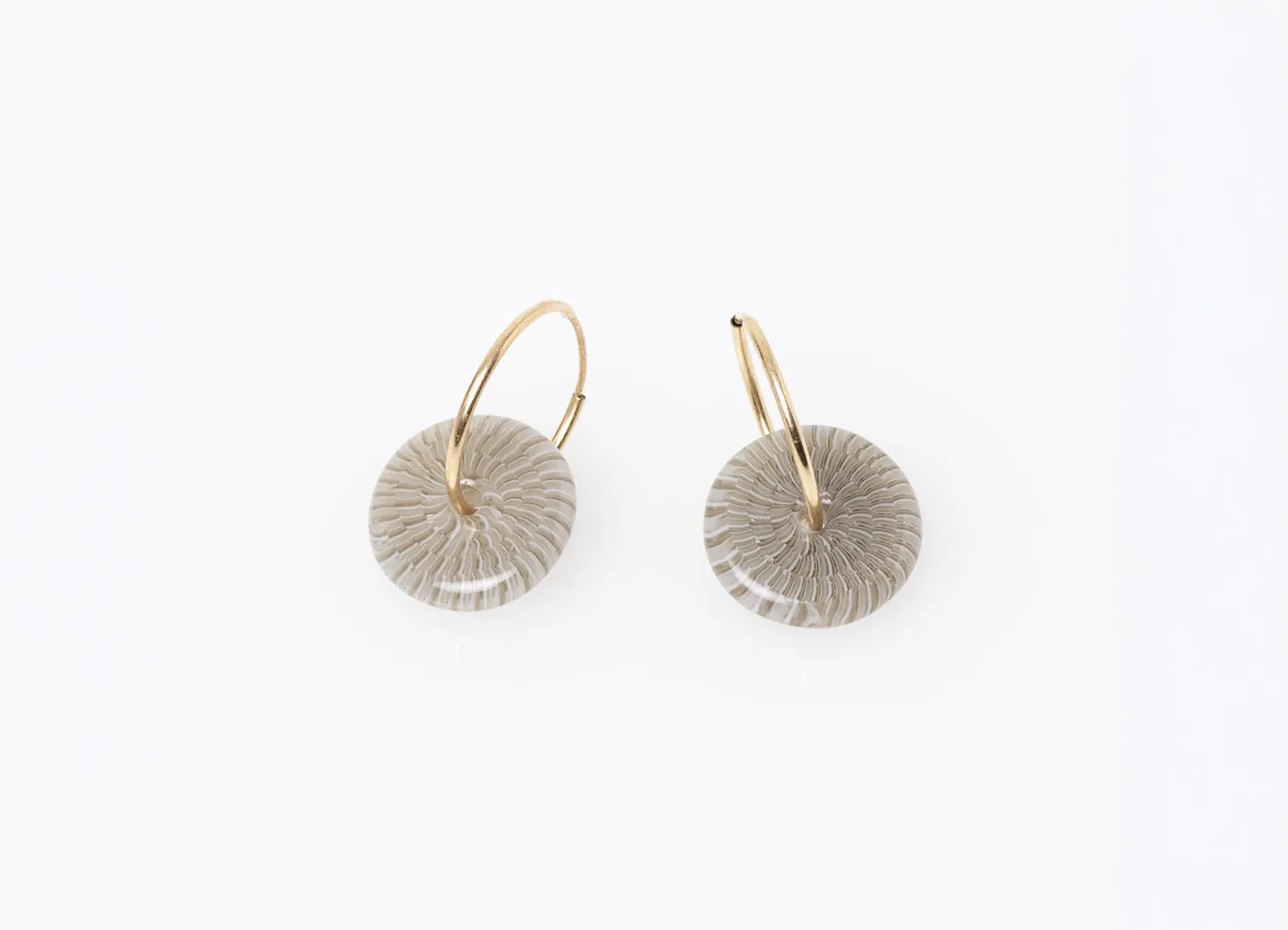 【LULI LAMPWORK / ルリ ランプワーク】No. 401 En Hoop Earrings エン フープピアス