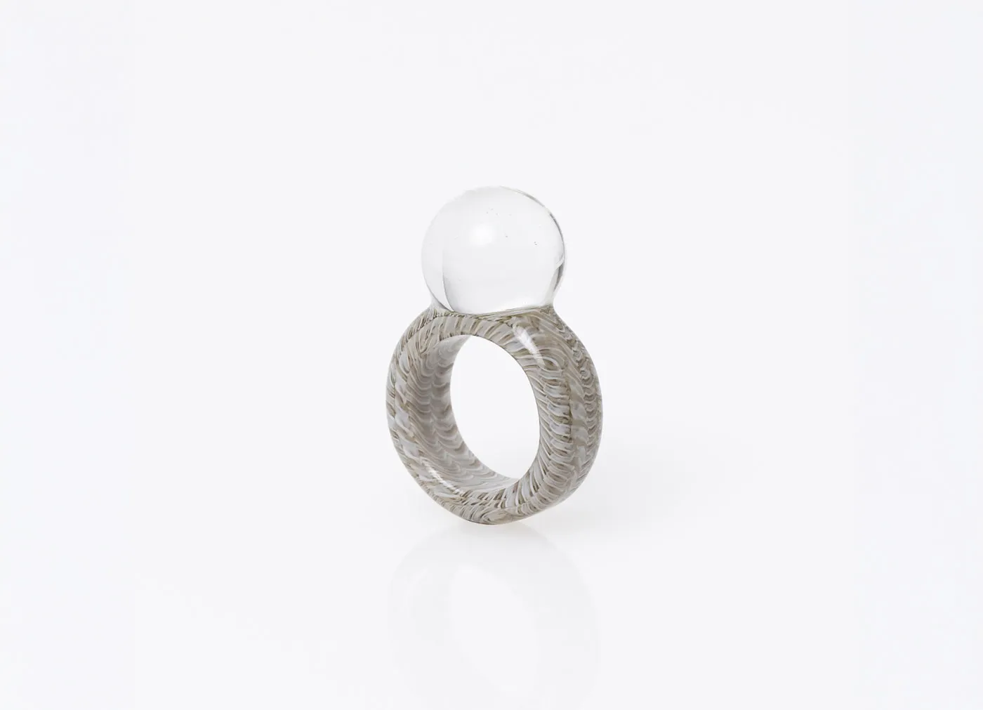 【LULI LAMPWORK / ルリ ランプワーク】No. 102 Hali Ring ハリ リング
