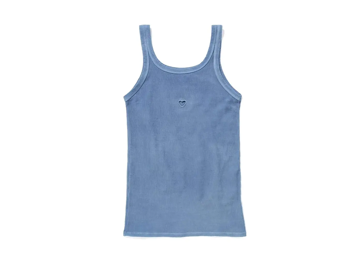 OUTLET【Baserange / ベースレンジ】Heart Tank S タンクトップ / イサティスブルー