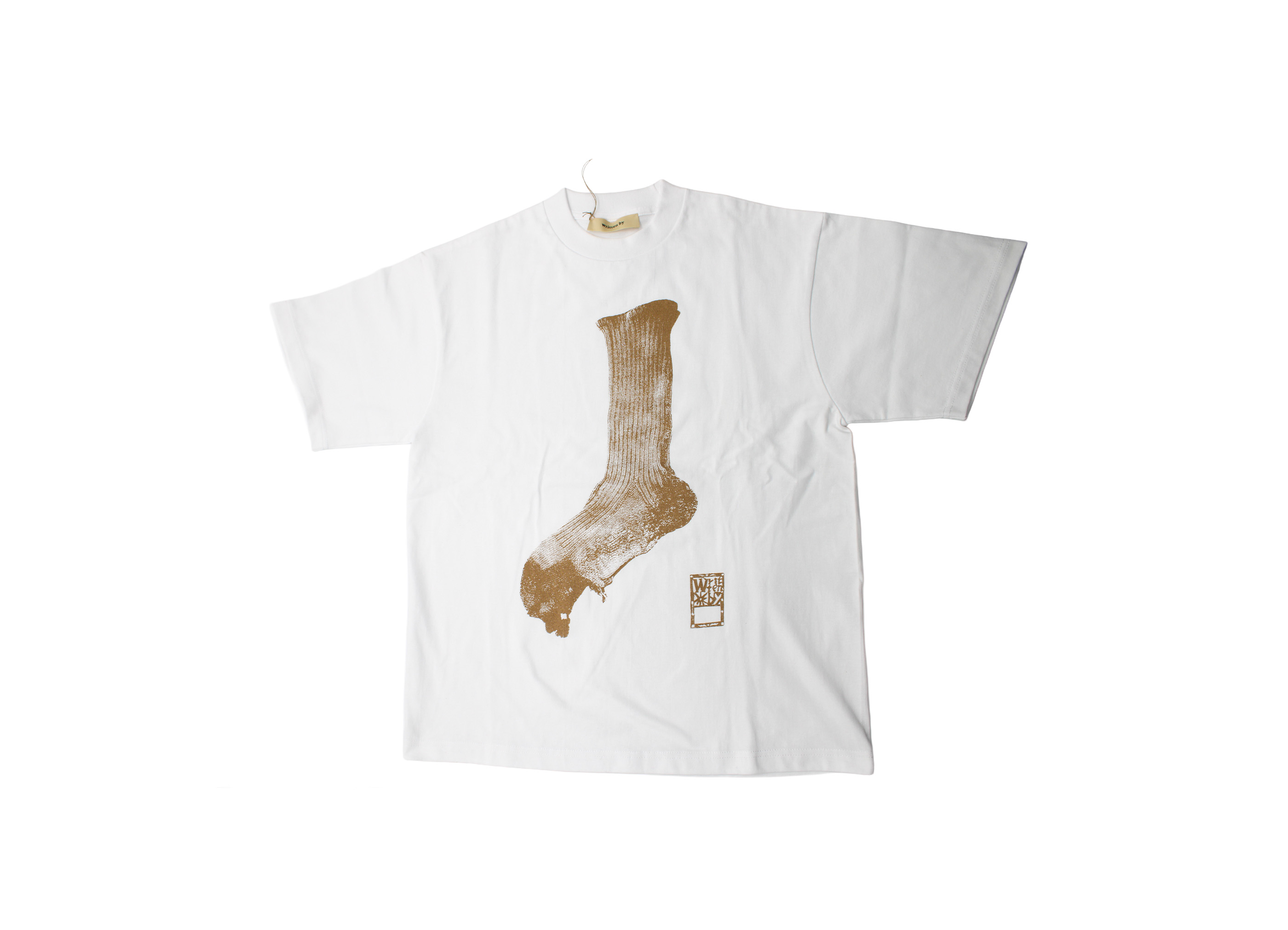 【別注 written by × CIBONE / リトゥンバイ × シボネ】Holiday Socks T-shirt Tシャツ ホワイト