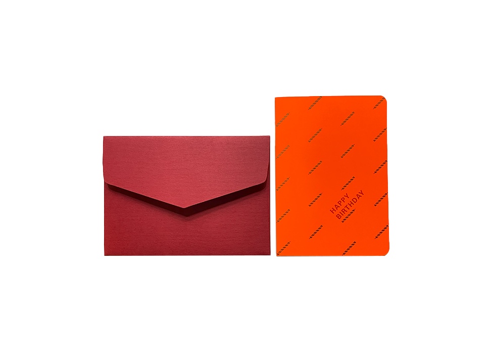 【le typographe / ル タイポグラフィ】ギフトカード Folded Card HAPPY BIRTHDAY CANDLES + poppy envelope / CANDLES