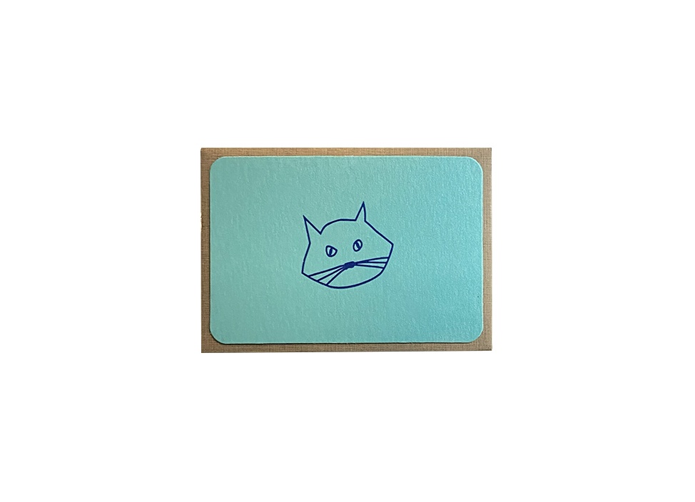 【le typographe / ル タイポグラフィ】ギフトカード MINI CARD + ENVELOPE FEATHER / キャット
