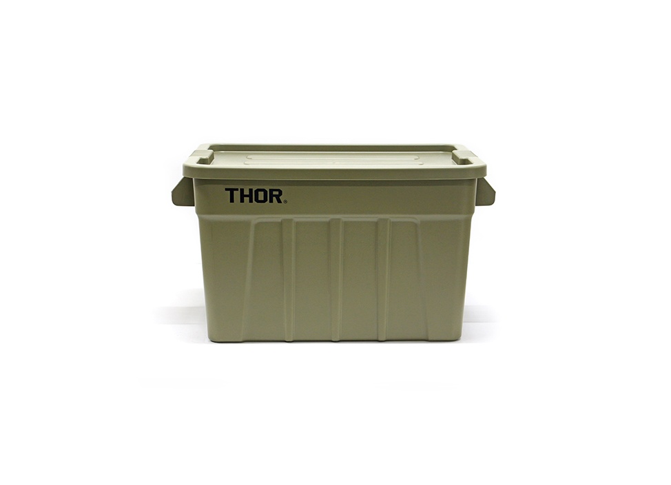 【THOR / ソー】THOR Large Totes With Lid 蓋つきコンテナ 75L / オリーブ
