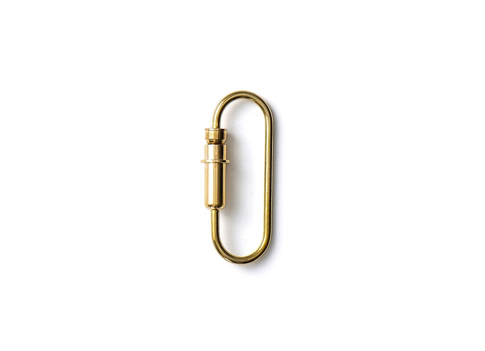 【CANDY DESIGN & WORKS / キャンディデザインアンドワークス】カラビナ Bullet Carabiner / ブラス