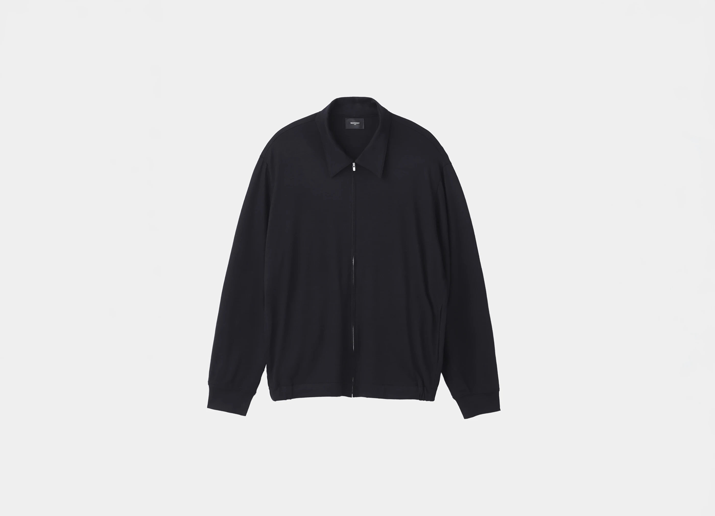 【Wrapinknot wool wear / ラッピンノット ウール ウェア】Zip Blouson ジップ ブルゾン / ブラック