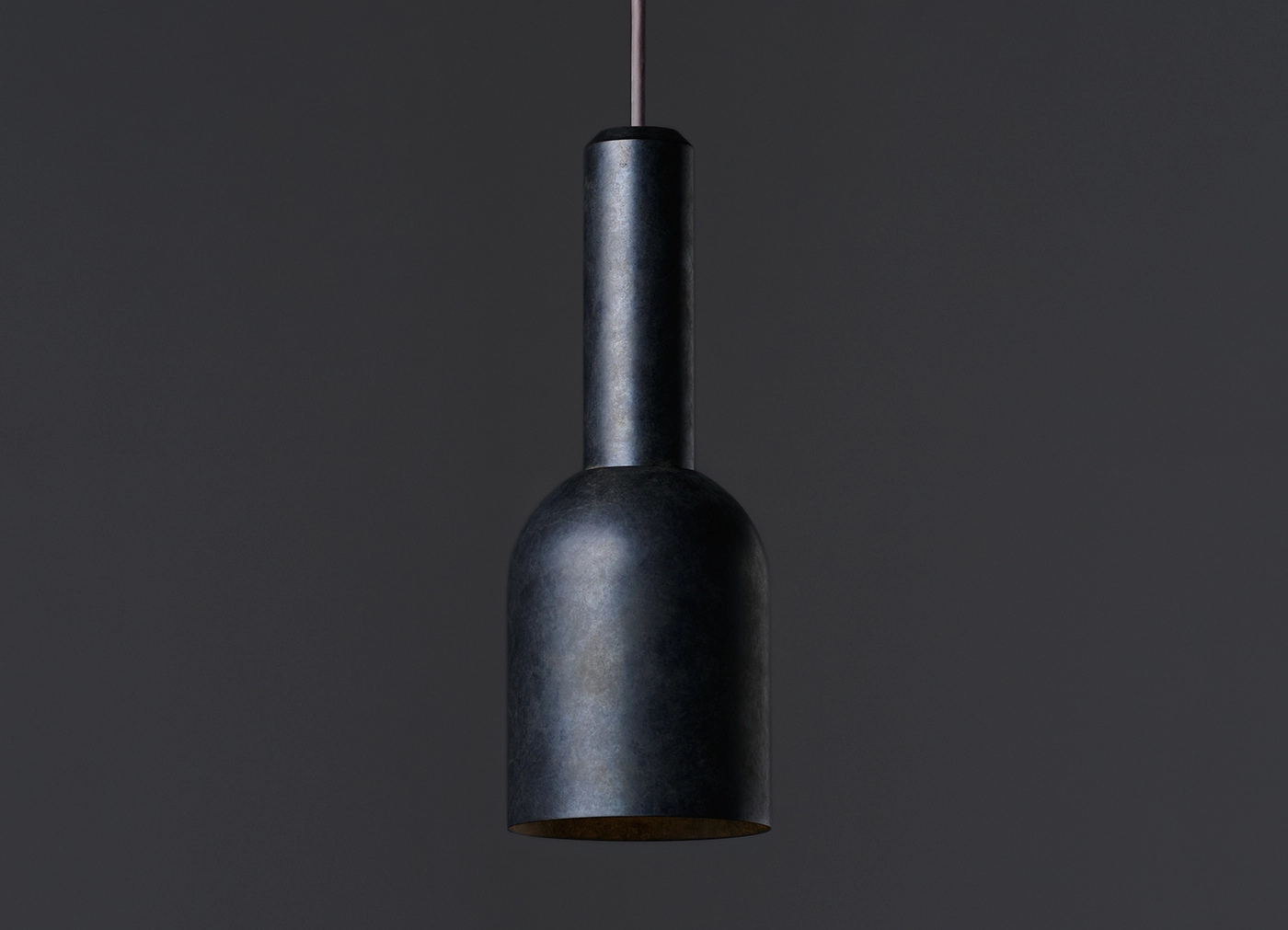 【NEW LIGHT POTTERY / ニューライトポタリー】Bullet tall round shade 110 ペンダントライト / ブラック