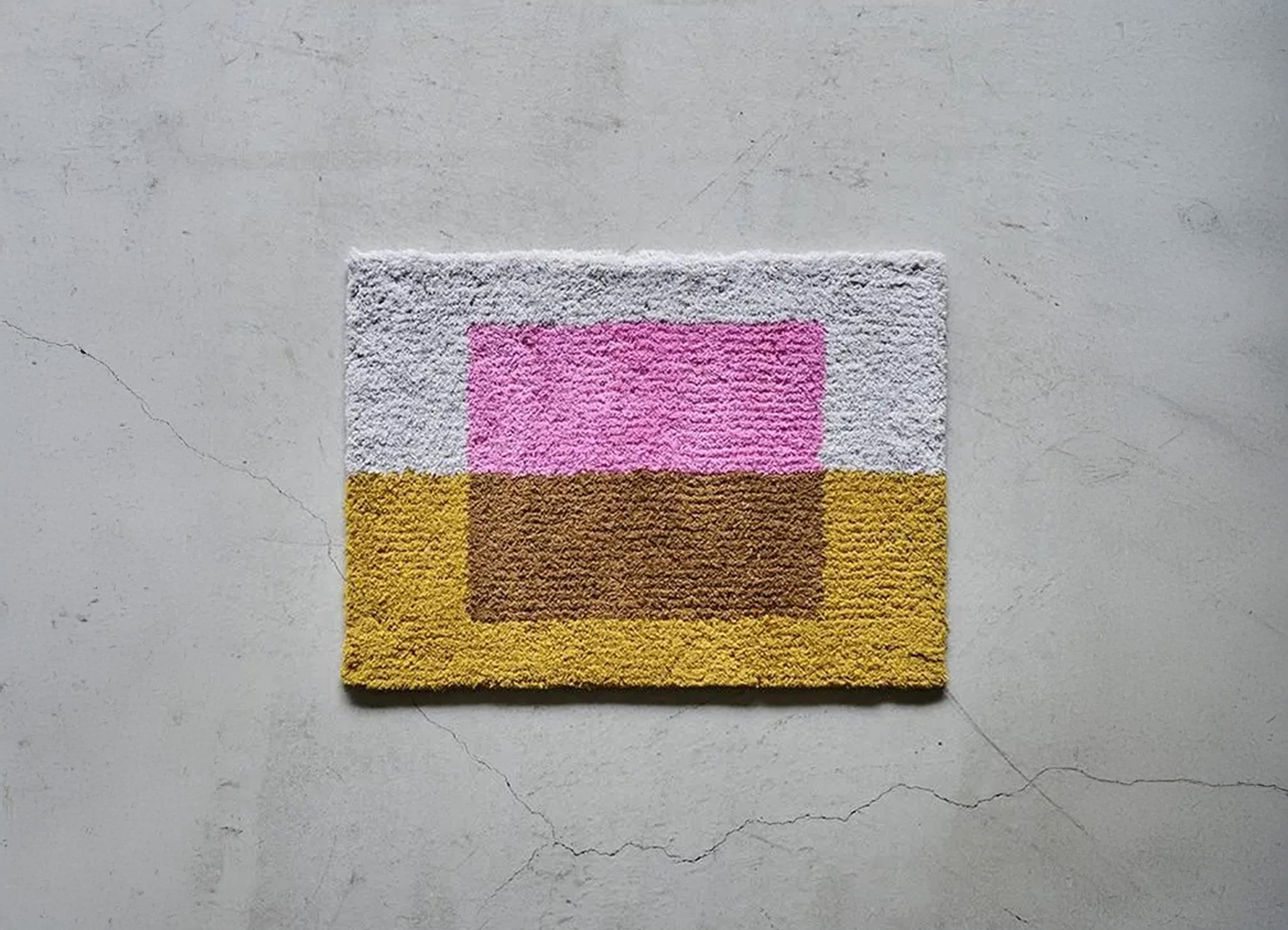 【loomer / ルーマー】Tufting Art Rug Small ラグ マット / Pink × Orcher