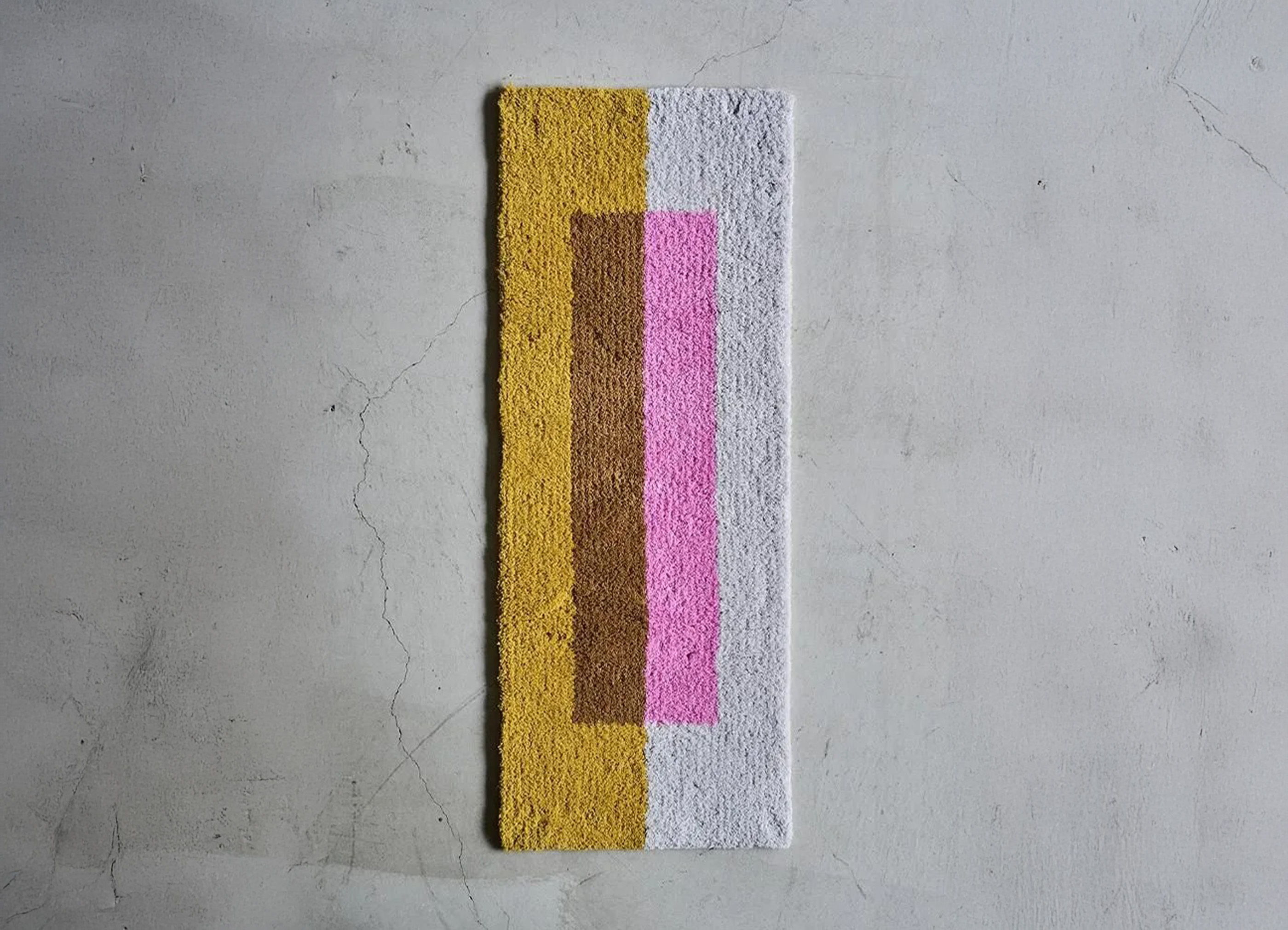 【loomer / ルーマー】Tufting Art Rug Long ラグ マット / Pink × Orcher