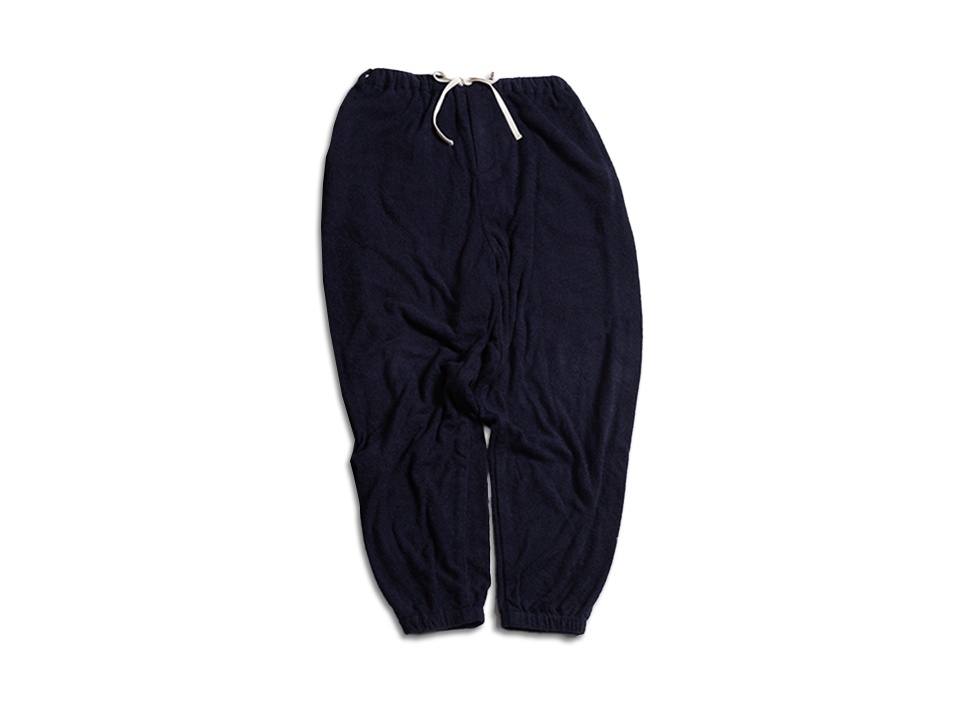 【NOWHAW /ノウハウ】 towel cloth wide easy pants