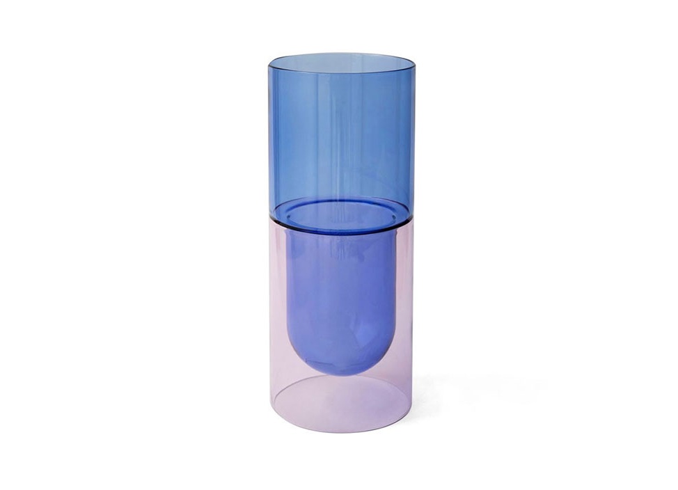 【amabro / アマブロ】DW VASE 花瓶 L / Blue×Pink