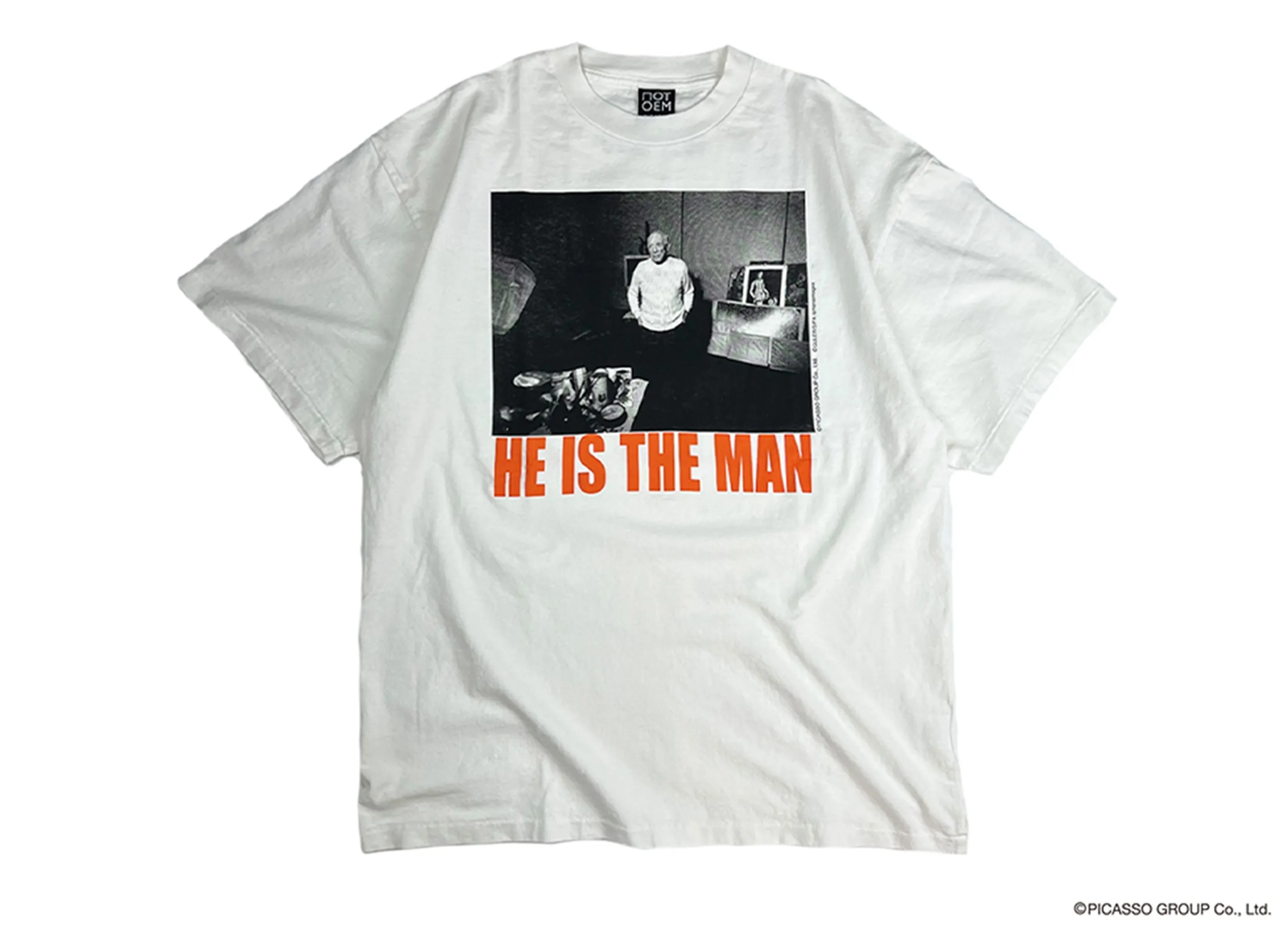 【NOT OEM】HE IS THE MAN / Tシャツ ホワイト