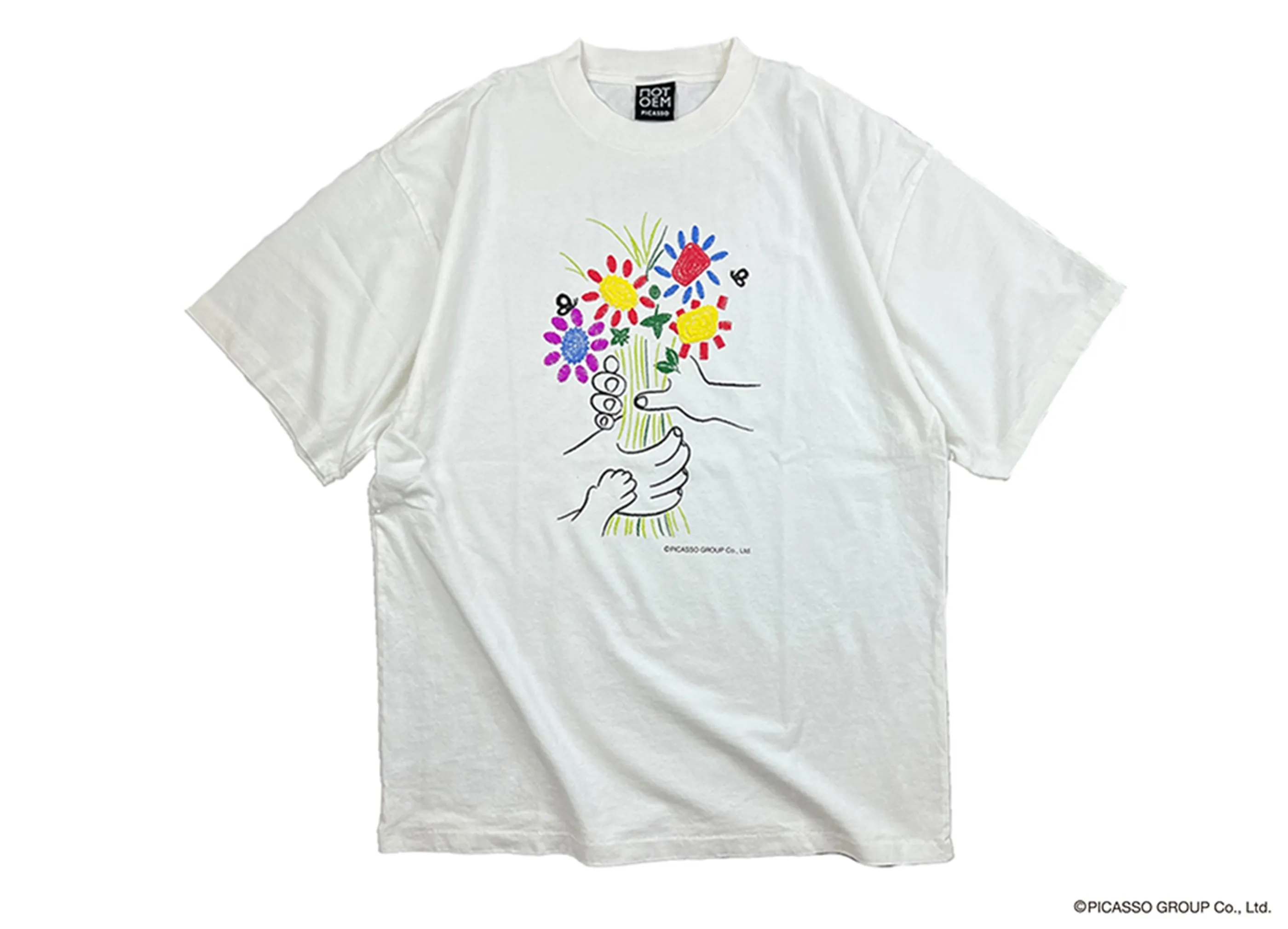 【NOT OEM】FLOWER / Tシャツ ホワイト