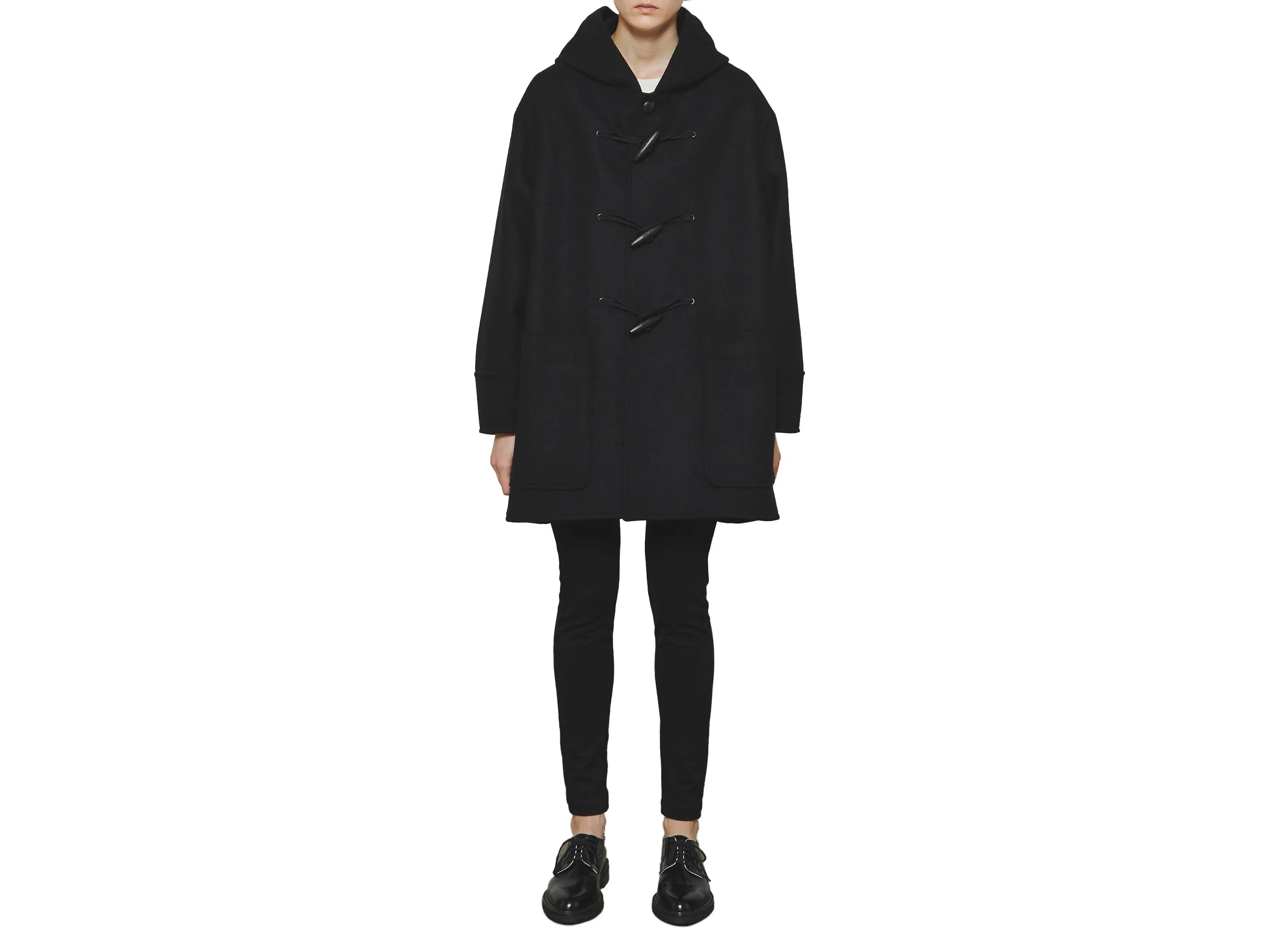【THE RERACS / ザ リラクス】Duffel Coat ダッフルコート / Black