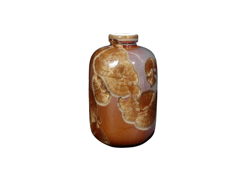【Milan Pekar / ミラン ピカール】CRYSTALLINE VASE Small Brown