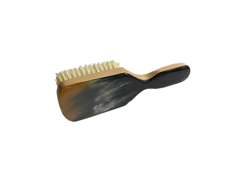 【ABBEY HORN / アビーホーン】Beechwood & Horn Handled Hair Brush ヘアブラシ